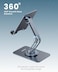 Moxedo Axira Mobile Phone Stand 360° Rotatable Height Adjustable Foldable Metal Mobile Stand for Desk Compatible with Devices 5.8” to 7.1”