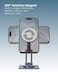 Moxedo Holdex Mobile Phone Stand 360° Rotatable Magnetic Phone Holder Aluminium Alloy for Desk Compatible for iPhone 16 15 14 13 12 Series Fit for Al 5.8” to 7.1” Devices