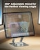 Moxedo Aluminium 360° Rotatable Tablet Stand Dual Rod Adjustable Foldable Tablet Riser/Holder for Desk Compatible with 4.7” to 16.5” iPads and Tablets