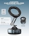 Moxedo Magnogrip Car Phone Holder Foldable Rounded Magnets for Dashboard with Vacuum Suction Cup 360&deg; Base Rotation with Metal Plate Compatible for All Smartphone