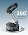Moxedo Magnogrip Car Phone Holder Foldable Rounded Magnets for Dashboard with Vacuum Suction Cup 360&deg; Base Rotation with Metal Plate Compatible for All Smartphone