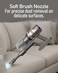 Moxedo Vyclone Cordless Vacuum Cleaner 600W BLDC Motor Power 30K PA Strong Suction with LED Lights 1.0L Dust Container Handheld Stick Portable Light Weight Cleaner