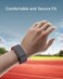 Moxedo Comfort Durable Whoop 5.0 Band Soft-Touch Silicone Replacement Wrist Strap–Flexible, Waterproof Watch Band for Men & Women, Lightweight, Skin-Friendly with U-Shaped Connector (Gray/Orange)
