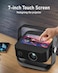 Moxedo Nova Smart Android Projector Support 4K UHD Android OS 12.0 Wi-Fi 5G Bluetooth 5.4, 1080P, 300 Ansi Lumens Brightness Auto Keystone Correction with Built-in 3W Speaker for Home and Outdoor