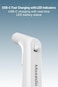 Moxedo Portable Electric Bidet Sprayer, Dual-Mode Water Jet, USB-C Rechargeable, Wall Mount, LED Indicator, IPX5 Water Resistant, for Camping and Travel