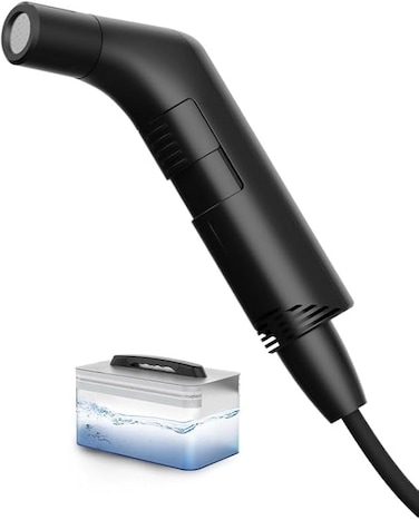 Moxedo JetStream+ Portable Electric Bidet Sprayer, Dual-Mode Water Jet, USB-C Rechargeable with LED Indicator, Wall Mount, 2.3L Water Tank for Travel and Camping