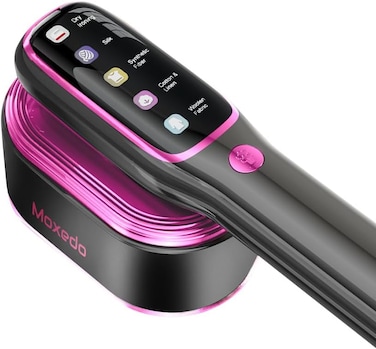 Moxedo Heatrix Dynamic Steam Flat Iron 1200W Portable Handheld Rotatable Garment Steamer LCD Touch Screen with Anti-Slip Base with Secure Mount for Household Travel Ironing