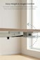 Moxedo Standix Adjustable Height Desk Ergonomic with Tilt Top Surface,Caster Wheels, Cup Holder, Device Holder, Modern Standing Desk (White)