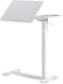 Moxedo Standix Adjustable Height Desk Ergonomic with Tilt Top Surface,Caster Wheels, Cup Holder, Device Holder, Modern Standing Desk (White)