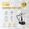 DENX DX2045 Electric Arabic Coffee Pot Set, 600ml Stainless Steel Coffee &amp; Tea Kettle with Heating Base, 800W Fast Boiling Electric Dallah for Arabic Coffee, Tea, Milk &amp; Hot Water, UK Plug