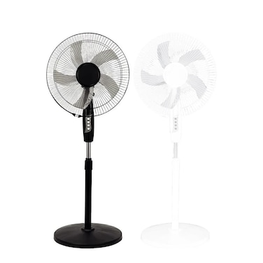Denx Height adjustable pedestal fan16 inches 5-blade design 3 cooling speeds powerful airflow