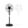 Denx Height adjustable pedestal fan16 inches 5-blade design 3 cooling speeds powerful airflow