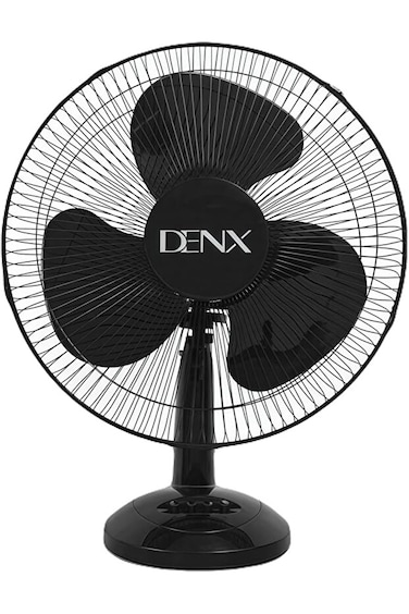 Denx 16-inch table fan with 3 speeds, quiet rotating vertical oscillating fan