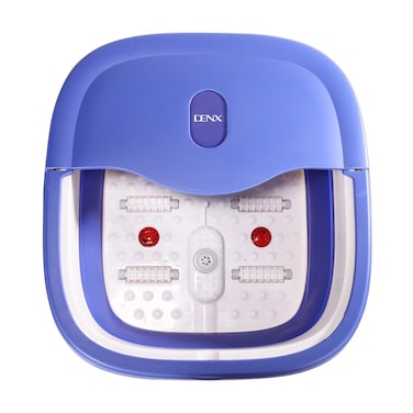 Denx DX1787 Folding Foot Spa Bath Massager, Collapsible Heated Foot Soak Bucket with Bubble Massage, Infrared Therapy, Constant Temperature &amp; Portable Foldable Design for Home Relaxation
