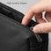 WiWU lightweight Urban Pouch Multi-Pocket Organizer Bag Durable Handle Water-Resistant PU Travel and Tech Storage Case for Gadgets Accessories Everyday Carry (Black)