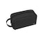 WiWU lightweight Urban Pouch Multi-Pocket Organizer Bag Durable Handle Water-Resistant PU Travel and Tech Storage Case for Gadgets Accessories Everyday Carry (Black)