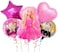 BARBIE PINK PRINCESS BALLOONS - 5 PIECE PINK GIRL BIRTHDAY PARTY SET