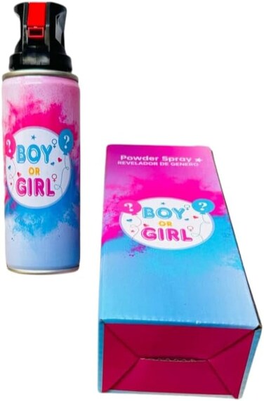 Gender Reveal Fire Extinguisher, Baby Girl Reveal Party Ideas - 100% Biodegradable Decorations, Pink