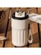 Tycom Travel Coffee Mug 450ml Stainless Steel Vacuum Ice and Hot Drinks Insulated Tumbler for Home Office Outdoor Works (LED Black)