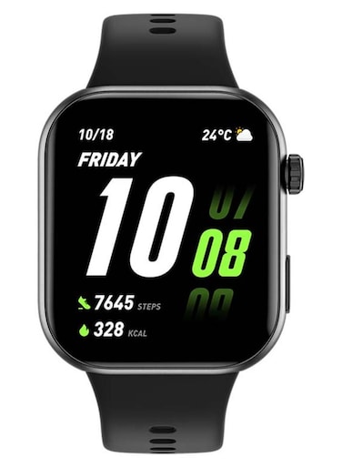 Honor Choice Watch 2i Smartwatch, 1.85&Prime; AMOLED Display, 14-Day Battery, Bluetooth Calling, Heart Rate &amp; SpO₂ Monitoring, 109 Sports Modes, IP68 Water-Resistant, Android &amp; iOS Black