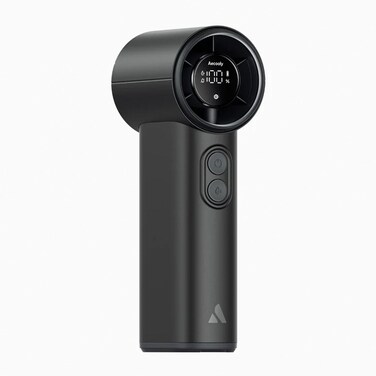Aecooly PM02 Cold Air Portable Handheld Fan with Mist Cooling, 4500mAh Rechargeable Battery, 5 Speed Turbo Airflow, Battery Display, USB Personal Cooling Fan for Travel, Camping, Outdoor &amp; Office