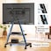 Heavy Duty Mobile TV Cart for 43-80 Inch TVs up to 150lbs, VESA 600x400mm, Dual Storage Shelves, Tilt &amp;amp; Swivel Adjustment, Black   MT6001
