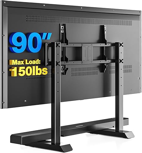 بي تك Beetec Table Top Tv Stand Steel Tv Legs 55 inch