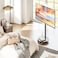 Mobile TV Stand for 32&ndash;65 Inch TVs, Height Adjustable &amp; 90&deg; Swivel, VESA 400x400 mm, Floor TV Stand, 40 kg Capacity, Black