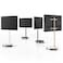 Mobile TV Stand for 32&ndash;65 Inch TVs, Height Adjustable &amp; 90&deg; Swivel, VESA 400x400 mm, Floor TV Stand, 40 kg Capacity, Black