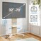 Mobile TV Stand for 32&ndash;65 Inch TVs, AV Shelf, Height Adjustable, Lockable Wheels, VESA 400x400 mm, 40 kg Capacity, Wood Grain &amp; White