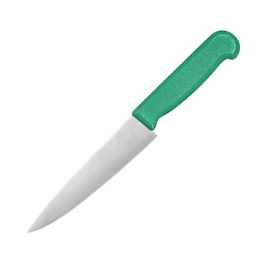 Kitchen Master 6 Inch Stainless Steel Professional Chef Knife (Green)   NSF Certified for Produce &amp; Vegetables, KMK004
