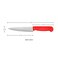 Kitchen Master 6 Inch Stainless Steel Professional Chef Knife (Red)   NSF Certified for Raw Meat Preparation, KMK005