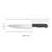 Kitchen Master 8 Inch Stainless Steel Professional Chef Knife (Black)   NSF Certified Professional Cook&rsquo;s Knife, KMK009