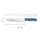Kitchen Master 8 Inch Stainless Steel Professional Chef Knife (Blue)   NSF Certified for Fish/Seafood Prep, KMK010