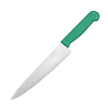 Kitchen Master 8 Inch Stainless Steel Professional Chef Knife (Green)   NSF Certified for Produce &amp; Vegetables, KMK012