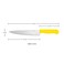 Kitchen Master 8 Inch Stainless Steel Professional Chef Knife (Yellow)   NSF Certified for Poultry &amp; Chicken, KMK015