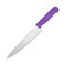 Kitchen Master 8 Inch Stainless Steel Professional Chef Knife (Purple)   NSF Certified for Allergen Control, KMK016