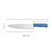 Kitchen Master 10 Inch Stainless Steel Professional Chef Knife (Blue)   NSF Certified for Fish/Seafood Prep, KMK018