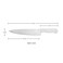 Kitchen Master 10 Inch Stainless Steel Professional Chef Knife (White)   NSF Certified for Dairy &amp; Baked Goods, KMK022