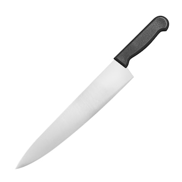 Kitchen Master 12 Inch Stainless Steel Professional Chef Knife (Black)   NSF Certified for Commercial Bulk Prep, KMK025