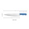 Kitchen Master 12 Inch Stainless Steel Professional Chef Knife (Blue)   NSF Certified for Fish/Seafood Bulk Prep, KMK026