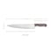Kitchen Master 12 Inch Stainless Steel Professional Chef Knife (Brown)   NSF Certified for Cooked Meat Bulk Prep, KMK027