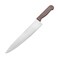 Kitchen Master 12 Inch Stainless Steel Professional Chef Knife (Brown)   NSF Certified for Cooked Meat Bulk Prep, KMK027