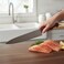 Kitchen Master 12 Inch Stainless Steel Professional Chef Knife (Red)   NSF Certified for Raw Meat Bulk Prep, KMK029