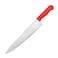Kitchen Master 12 Inch Stainless Steel Professional Chef Knife (Red)   NSF Certified for Raw Meat Bulk Prep, KMK029