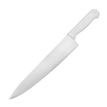 Kitchen Master 12 Inch Stainless Steel Professional Chef Knife (White)   NSF Certified for Dairy &amp; Baking Bulk Prep, KMK030