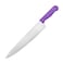 Kitchen Master 12 Inch Stainless Steel Professional Chef Knife (Purple)   NSF Certified for Allergen Bulk Prep, KMK032