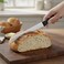 Kitchen Master 8 Inch Stainless Steel Serrated Bread Knife (Black)   Professional Slicer, KMK033