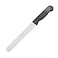 Kitchen Master 8 Inch Stainless Steel Serrated Bread Knife (Black)   Professional Slicer, KMK033