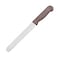 Kitchen Master 8 Inch Stainless Steel Serrated Bread Knife (Brown)   Professional Slicer, KMK034